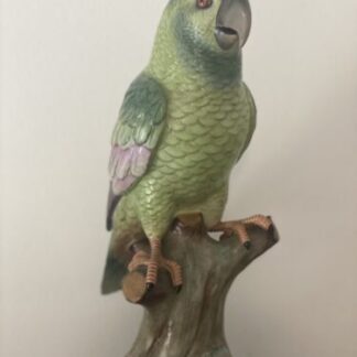 porcelain Capodimonte pappagallo ‘800 perrots porcelain sculpture Capodimonte