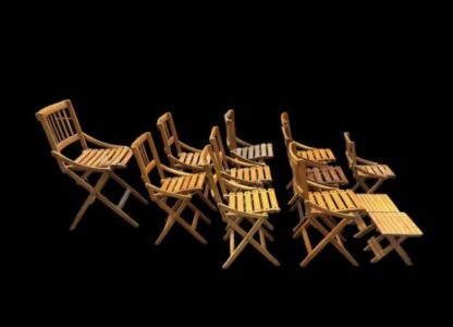 Mid-Century Italian Childrens Sedie pieghevoli di Fratelli Reguitti - immagine 2
