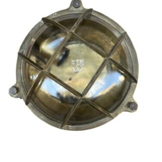 LAMPADA APPLIQUE TARTARUGA TONDA MARINA ANTIQUE LAMP MARINE BRASS