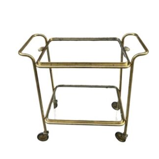 Carello Modernariato Ottone Midcentury  Trolley Bar