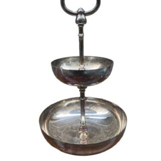 Portapretzel di Fleuron di Christofle, Francia, anni '60 Alzatina Cake Stand