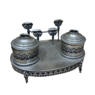 Antico Calamaio Silver  Calmaio  Inkwell