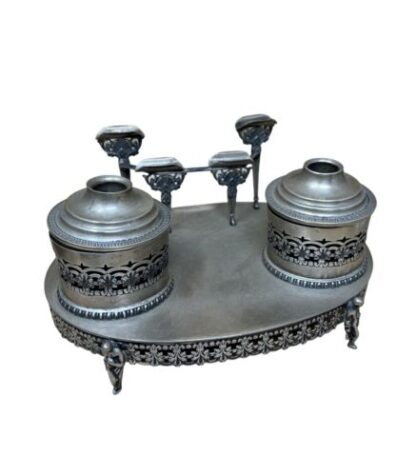 Antico Calamaio Silver  Calmaio  Inkwell