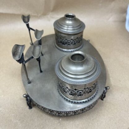 Antico Calamaio Silver  Calmaio  Inkwell - immagine 6