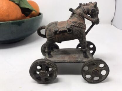 Giocattoli Vintage Carretto Cavallino Vintage Toy Horse Carriage 1940 - immagine 4