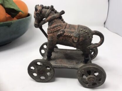 Giocattoli Vintage Carretto Cavallino Vintage Toy Horse Carriage 1940 - immagine 6