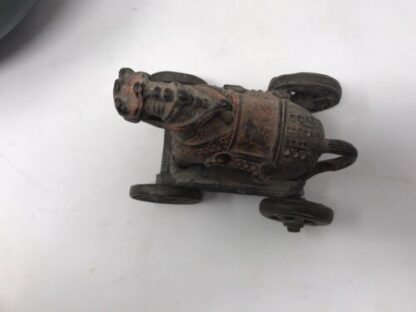 Giocattoli Vintage Carretto Cavallino Vintage Toy Horse Carriage 1940 - immagine 7