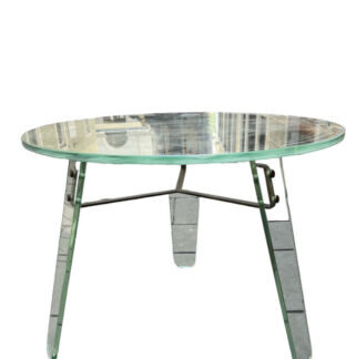 Midcentury glass chess table tavolino scacchi