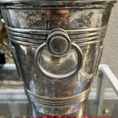 Secchiello MARTINI ARGENTO ghiaccio glassetta champagne 1920 SIAP ALESSANDRIA - immagine 6