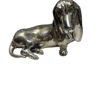 Bassotto Cane In Argento sausage dog silver