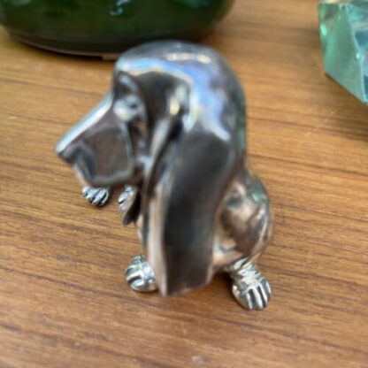 Bassotto Cane In Argento sausage dog silver - immagine 3