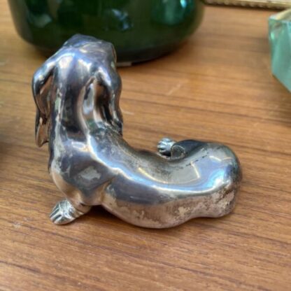 Bassotto Cane In Argento sausage dog silver - immagine 4