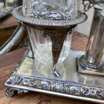 antica oliera argento antique cruet set - immagine 3