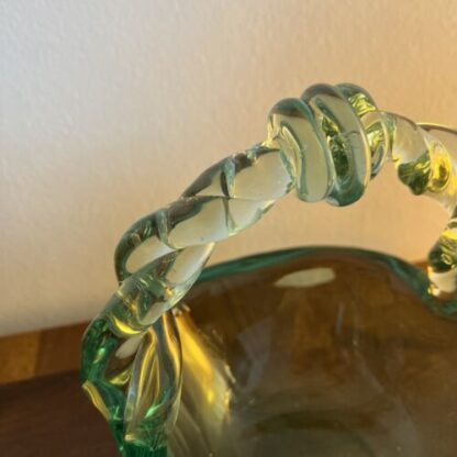 Cestino Flavio Poli per Seguso midcentury sommerso glass Basket - immagine 5