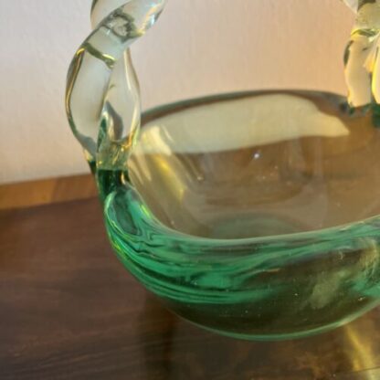 Cestino Flavio Poli per Seguso midcentury sommerso glass Basket - immagine 6