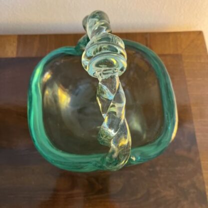 Cestino Flavio Poli per Seguso midcentury sommerso glass Basket - immagine 8