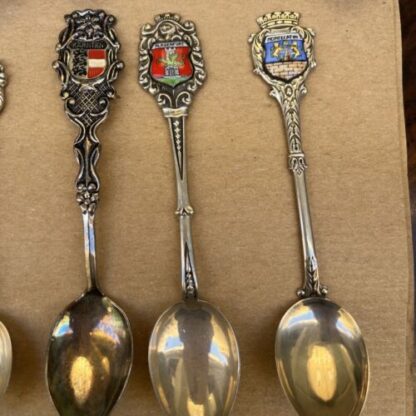 Set Cucchiani Argento Europa E Italia Vintage Cups Europe And Italy Emerald - immagine 9