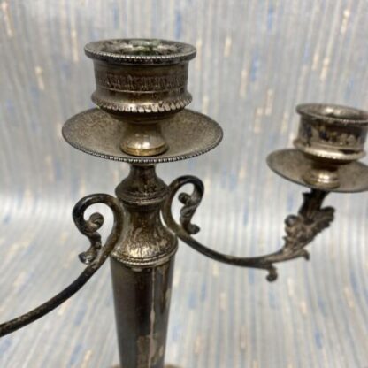 Midcentury  candelabra silver - immagine 4