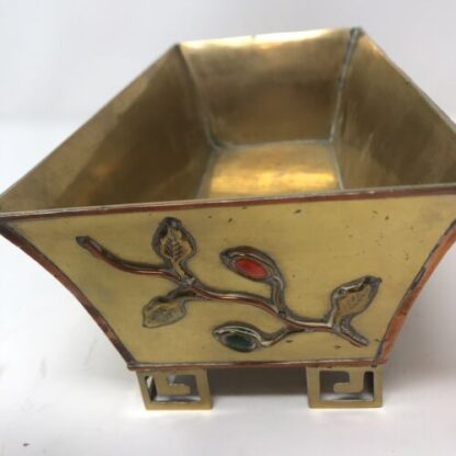 Centrotavola in Ottone Smalti Centerpiece 1940’s - immagine 6