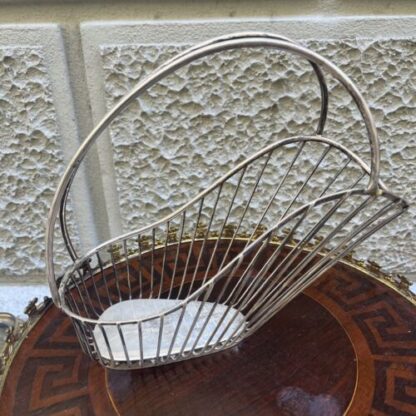 Antica Porta Bottiglia In Argento Silver Cachepot Bottle Italy Midcentury - immagine 2