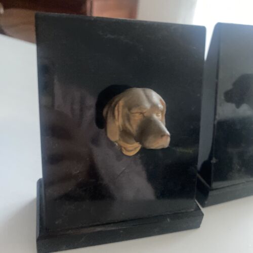 bookends Marme Brass Dog italy Fermalibri Antique Dog Sausage Dog - immagine 3