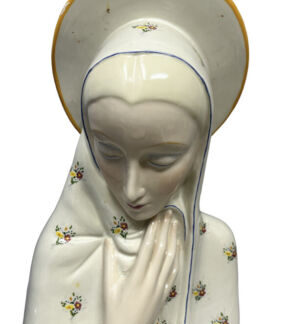 Ceramica Ronzan Busto Madonna Ceramica Epoca Anni ‘50 Firmata midcentury ceramic