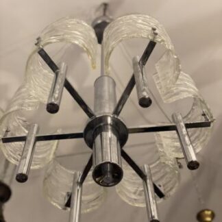 midcentury chandelier mazzega nason italy