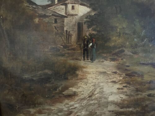Antique Oiloncanvas. Antonio Rosé Trieste Otaly Peinter Pittura Italiana - immagine 4