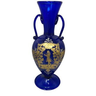 Antique Murano Glass Gold Venezia Vaso Vase