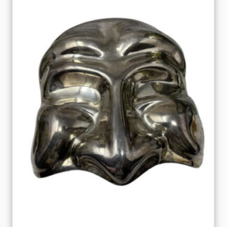 Midcentury silver masque Milano maschera argento