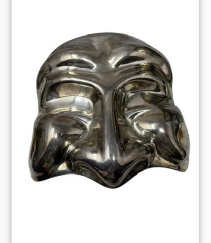 Midcentury silver masque Milano maschera argento