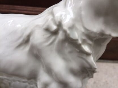 Porcellana cane art Deco Herend 1938 Porcelain Dog Setter - immagine 9