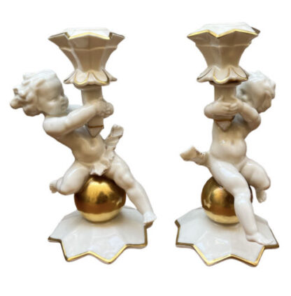 Porcelain candelabra Angels Hutschenreuther Angeli Candelabro