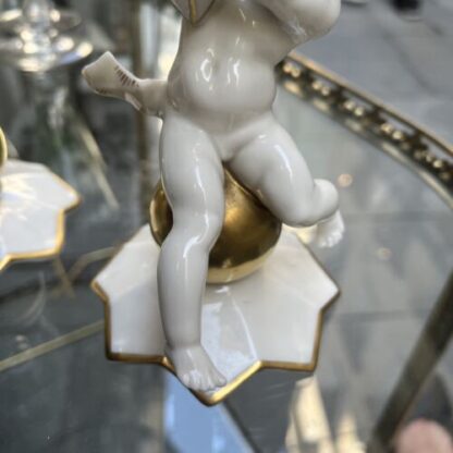Porcelain candelabra Angels Hutschenreuther Angeli Candelabro - immagine 4