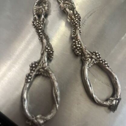 Antique Scissor Silver Italy  Forbici In Argento Uvaggio - immagine 9