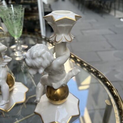 Porcelain candelabra Angels Hutschenreuther Angeli Candelabro - immagine 6