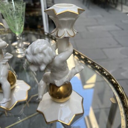 Porcelain candelabra Angels Hutschenreuther Angeli Candelabro - immagine 7