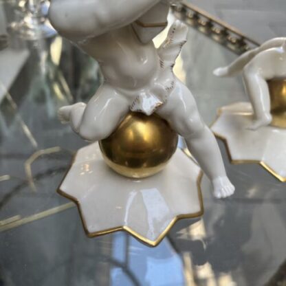 Porcelain candelabra Angels Hutschenreuther Angeli Candelabro - immagine 10
