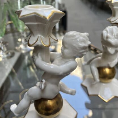 Porcelain candelabra Angels Hutschenreuther Angeli Candelabro - immagine 12