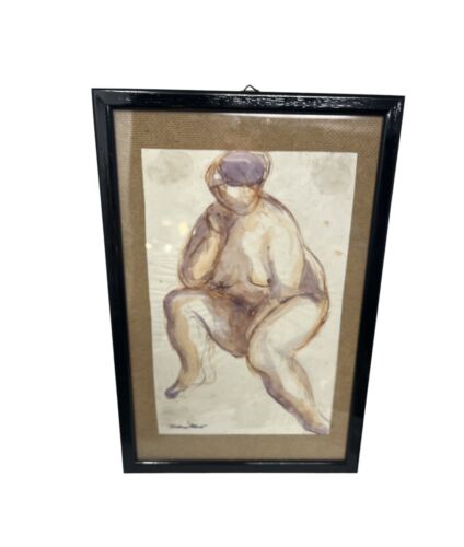 Acquarello water color Tristano Alberti 1940 italian sculpture