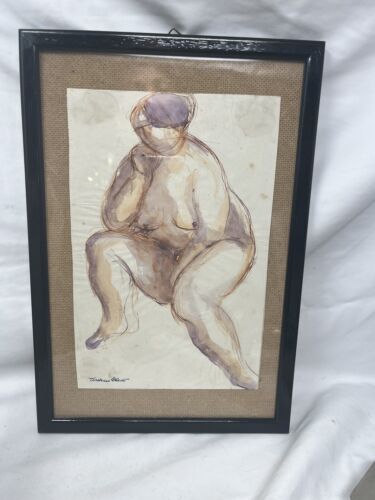 Acquarello water color Tristano Alberti 1940 italian sculpture - immagine 2