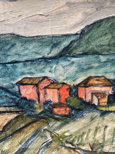Oil on canvas Vittorio Cocever Oil quadro pittore italiano Trieste - immagine 12