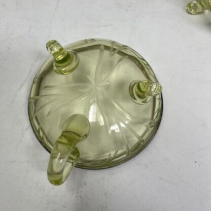 SET MACEDONIA GLASS SILVER URANIUM GLASS ARGENTO - immagine 5