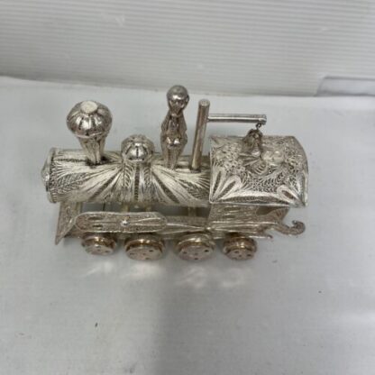 Antique Train Silver Filigrana Treno Antico Argento - immagine 3