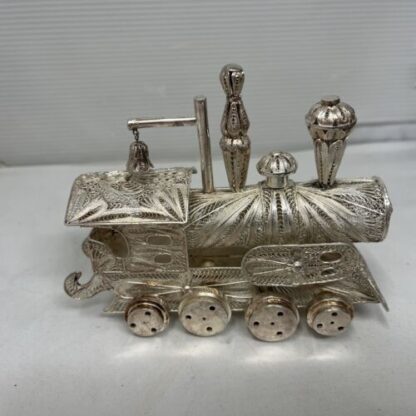 Antique Train Silver Filigrana Treno Antico Argento - immagine 6