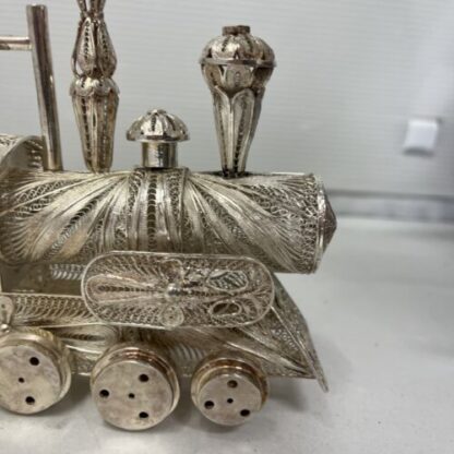 Antique Train Silver Filigrana Treno Antico Argento - immagine 7