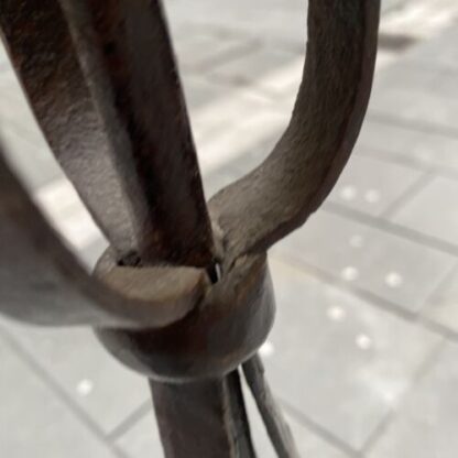 Antique candelabra iron  porta candela antico In Ferro Battuto. - immagine 6