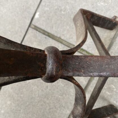 Antique candelabra iron  porta candela antico In Ferro Battuto. - immagine 7