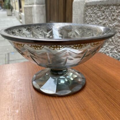 ceneterpiece crystal silver alaztina primi ‘900 vetro molato Austria - immagine 2