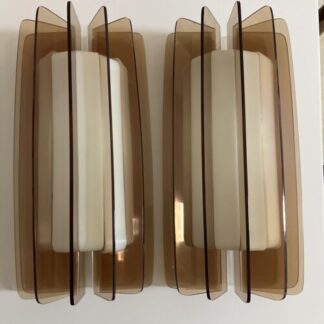 Midcentury wall lamp plexiglass applique modernariato